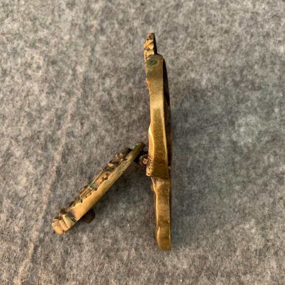 Vintage Stratford on Avon Shakespeare Solid Brass Door Knocker - Picture 3 of 5